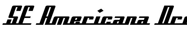 SF Americana Dreams font preview